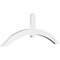 Ekena Millwork Archdale Architectural Grade PVC Gable Bracket, 60"W x 22 1/2"H x 2"D x 4"F, 9/12 Pitch GBP060X23X0204ARC00 - alternate 1